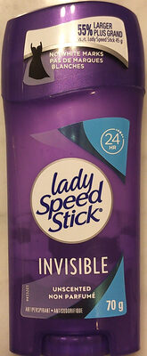 Colgate-Palmolive Lady Speed Stick Invisible Unscented Antiperspirant