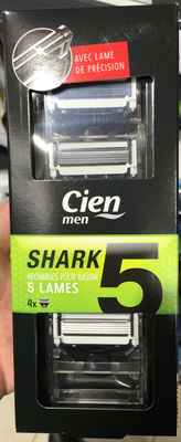 Cien Shark recharges pour rasoir 5 lames