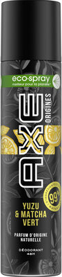 Axe Déodorant Éco-Spray Origines Yuzu & Matcha Vert