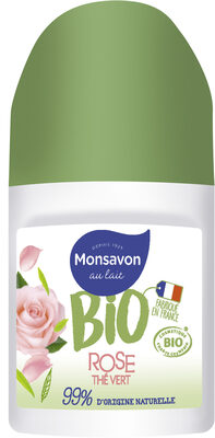 Monsavon BIO Déodorant Femme Bille Rose Thé Vert
