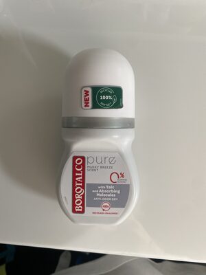 Borotalco Pure musky breeze scent with Talc and absorbing molecules anti-door dry
