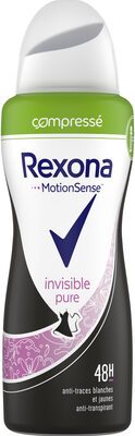 Rexona Déodorant Femme Spray Anti-Transpirant Compressé Invisible Pure