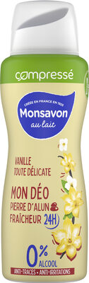 Jx F Monsavon Déodorant Femme Spray Compressé Vanille Toute Délicate