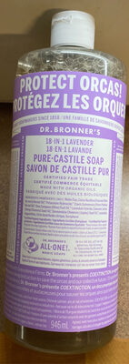 Dr Bonner’s Liquid Castile Soap / Savon 18-in-1 Lavender Pure-Castile Soap