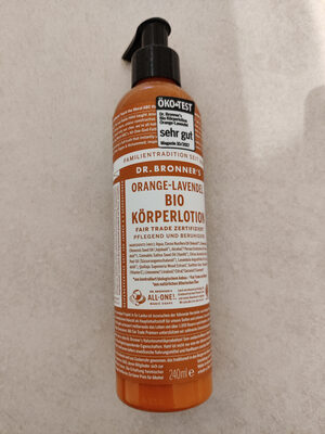 Dr. Bronner's Orange-Lavendel Bio Körperlotion