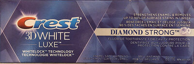 Crest 3D White Luxe Diamond Strong Brilliant Mint Fluoride Toothpaste