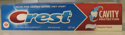 Crest Regular Paste Cavity Protection Dentifrice with Flouristat