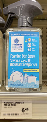 Nature Clean • 🇨🇦Frank T Ross Foaming Dish Spray, Refillable
