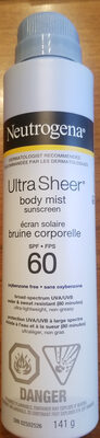Neutrogena Ultra Sheeran Body Mist Sunscreen