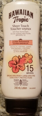Hawaiian Tropic Sheer Touch Oil-free Sunscreen Lotion SPF 15