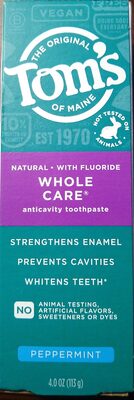 Tom's of Maine Whole Care Anticavity Toothpaste