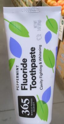 Whole foods market Peppermint Fluoride Toothpaste