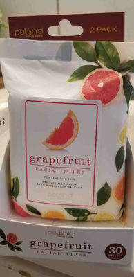 Polish'd Grapefruit facial wipes
