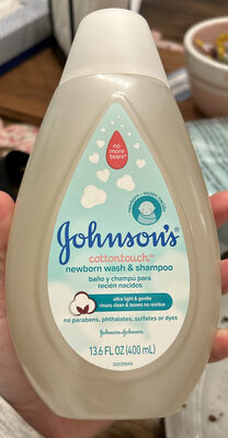 Johnson's cottontouch newborn wash & shampoo