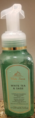 Bath & Body Works White Tea & Sage Gentle Foaming Hand Soap with Essential Oils