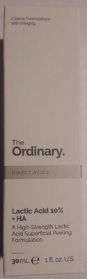 The Ordinary Lactic Acid 10% + HA