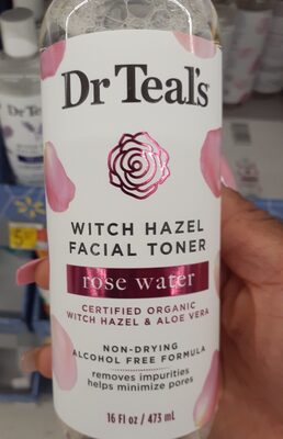 Dr Teal's Witch hazel facial toner, rose water