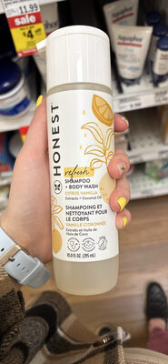 Honest Refresh Shampoo + Body Wash Citrus Vanilla