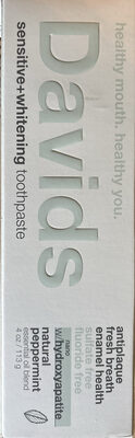 Davids Sensitive+whitening Toothpaste