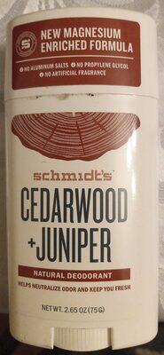 Schmidt's Cedarwood+Janiper deodorant