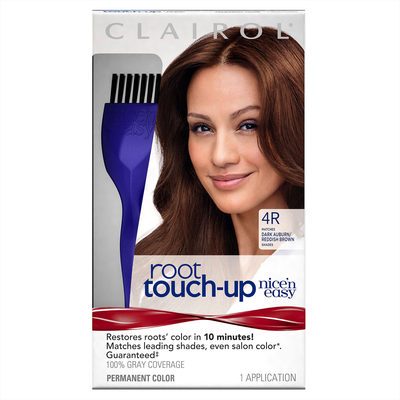 Clairol Nice 'n Easy Root Touch-Up Permanent Hair Color, 4R Dark Auburn