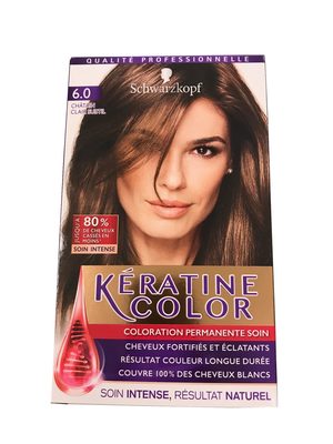 Schwarzkopf Kératine Color Châtain Clair Subtil 6.0