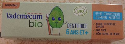 Vademecum Dentifrice bio 6 ans et +