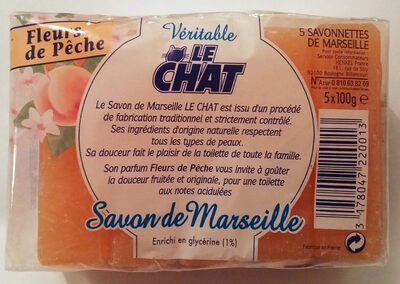 Le Chat Véritable Savon de Marseille Fleurs de Pêche