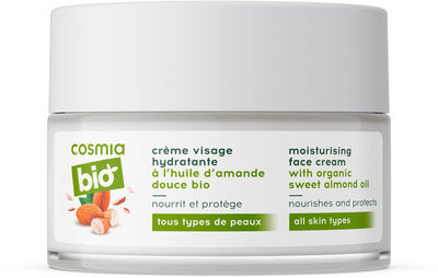 Cosmia Bio Creme visage hydratante a l'huile d'amande douce bio