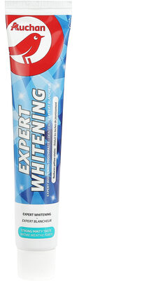 Auchan - dentifrice - expert blancheur