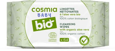 Cosmia Baby Lingettes nettoyantes à l'aloe vera bio