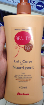 Auchan beauty Lait corps ultra nourrissant au Beurre de karité et à l'huile de mangue