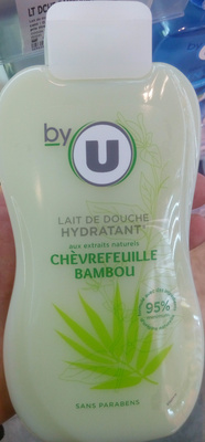 By U Lait de douche hydratant aux extraits naturels de chèvrefeuille et de bambou