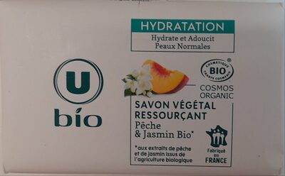 U bio Savon végétal ressourçant - pêche & jasmin bio
