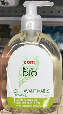 Cora Gel lavant mains à l'eau de tilleul bio