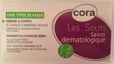 Cora Savon dermatologique visage & corps à l'huile d'amande douce