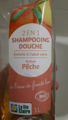 La Vie Claire 2en1 shampoing douche enrichi à l'aloe vera parfum pêche