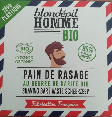 Blondépil Pain de rasage au beurre de karité bio