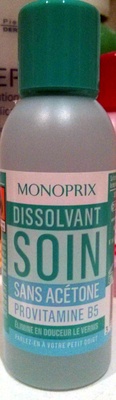 Monoprix Dissolvant soin sans acétone provitamine B5