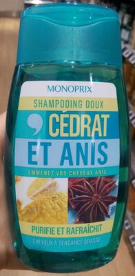 Monoprix Shampooing doux cédrat et anis