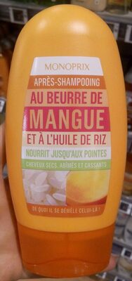 Monoprix Après-Shampooing au beurre de mangue et à l'huile de riz