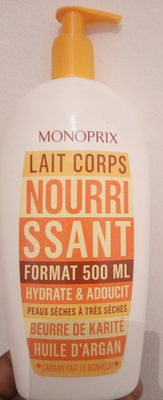 Monoprix huile d'argan (lait corps)
