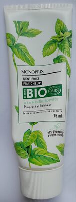 Monoprix Dentifrices fracheur la menthe poivree
