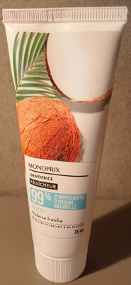 Monoprix Dentifrice fraîcheur coco