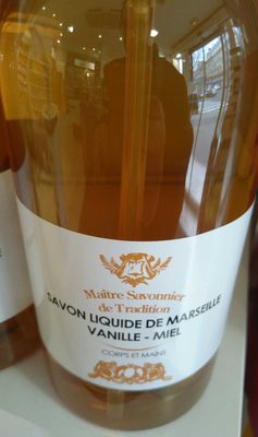 Maître Savonnier de Tradition Savon liquide de Marseille Vanille - Miel