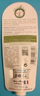 Pur Aloé soin lèvres aloé véra 50% bio & équitable
