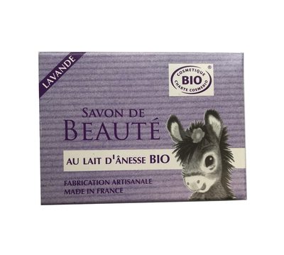 Cosmo Naturel Savon de beauté lavande au lait d'ânesse bio
