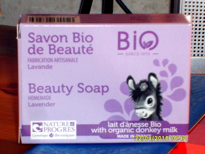 Gravier Savon bio de beauté Lavande et lait d'ânesse bio
