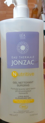 Eau thermale Jonzac Nutritive Gel nettoyant surgras