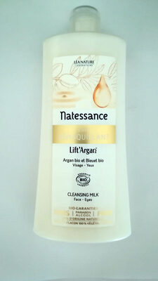 Léa Nature Laboratoire Natessance Lait démaquillant Lift'Argan Argan bio et Bleuet bio